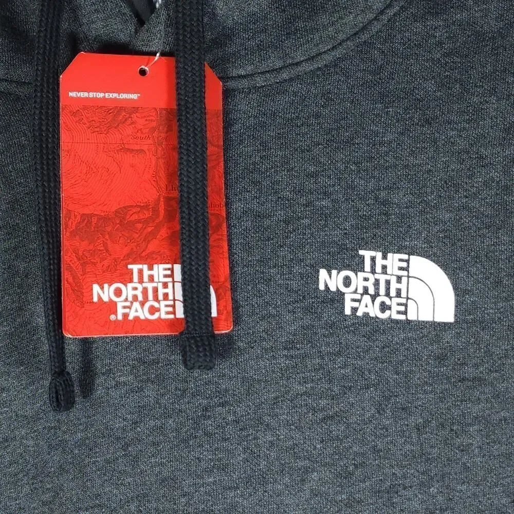 The North Face Men's Small Charcoal Gray DougHub Logo Hooded Pullover NWT